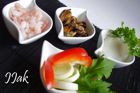 Суп морской сливочный по японским мотивам: шаг 1