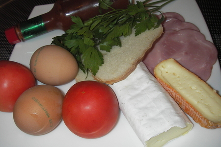 Яйца-пашот в помидорах с французскими гренками: шаг 1