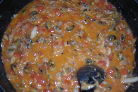 Паста "фрутти ди маре"  (спагетти с морепродуктами): шаг 7