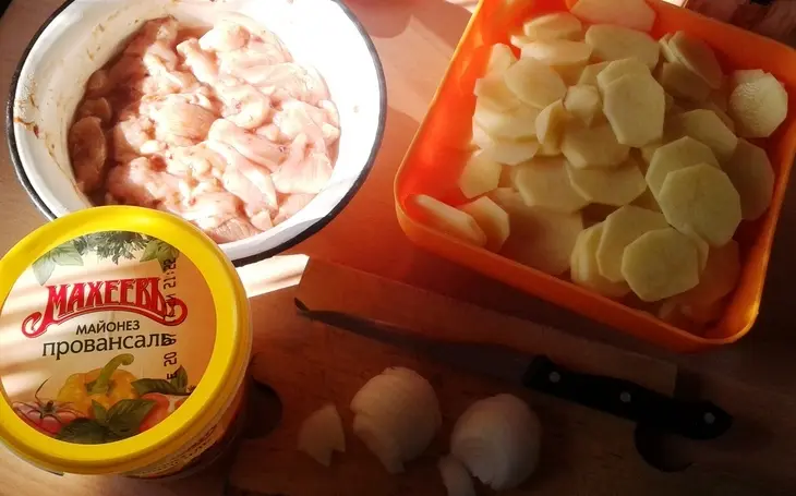 Лучший рецепт мяса по-французски с майонезом «махеевъ»: шаг 4