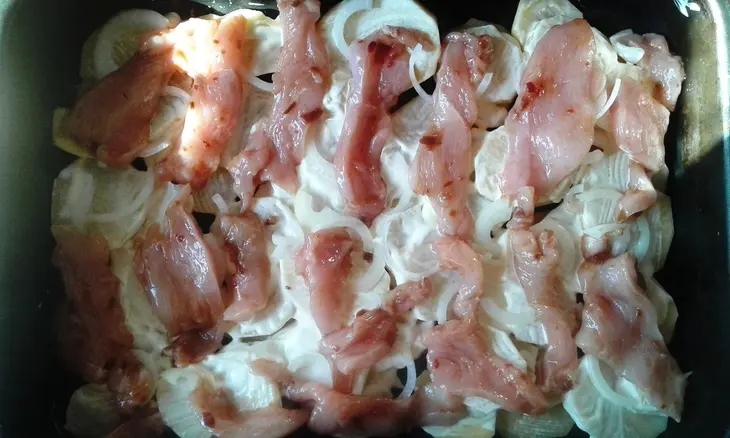 Лучший рецепт мяса по-французски с майонезом «махеевъ»: шаг 6