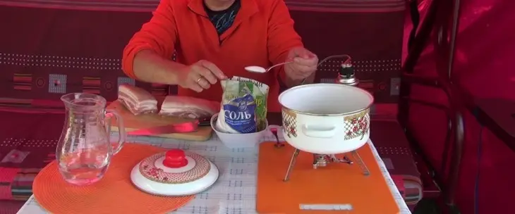 Копченая грудинка: шаг 3
