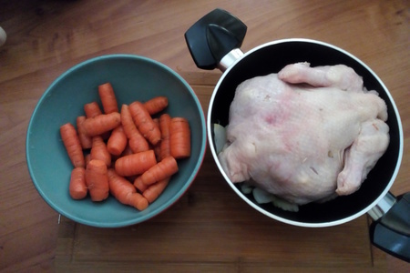 Лучший рецепт тушёной курицы и мини-моркови с майонезом оливковый "махеевъ" и кетчупом лечо "махеевъ": шаг 2
