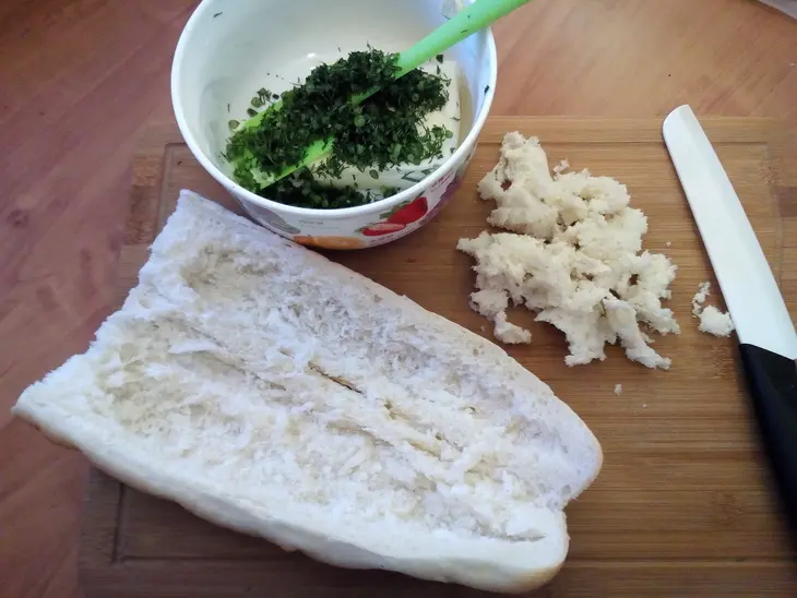 Закуска "вкусный бутерброд": шаг 2