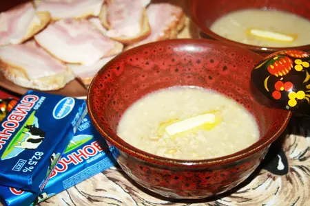 Каша овсяная соленая сливочная: шаг 6
