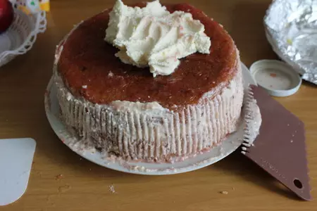 Торт с творожным кремом: шаг 14