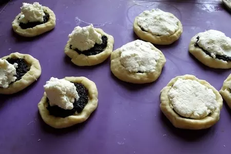 Ватрушечки с творогом и маком «малышки».: шаг 6
