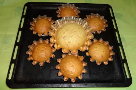 Кексики с изюмом: шаг 6
