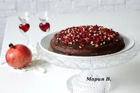 Гранатовый пирог с шоколадом: шаг 15