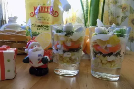 Крабовый салат с апельсином: шаг 6