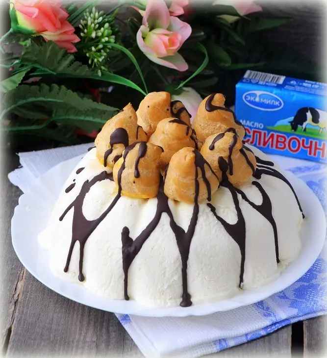 Торт-мороженое с манговым парфе: шаг 11