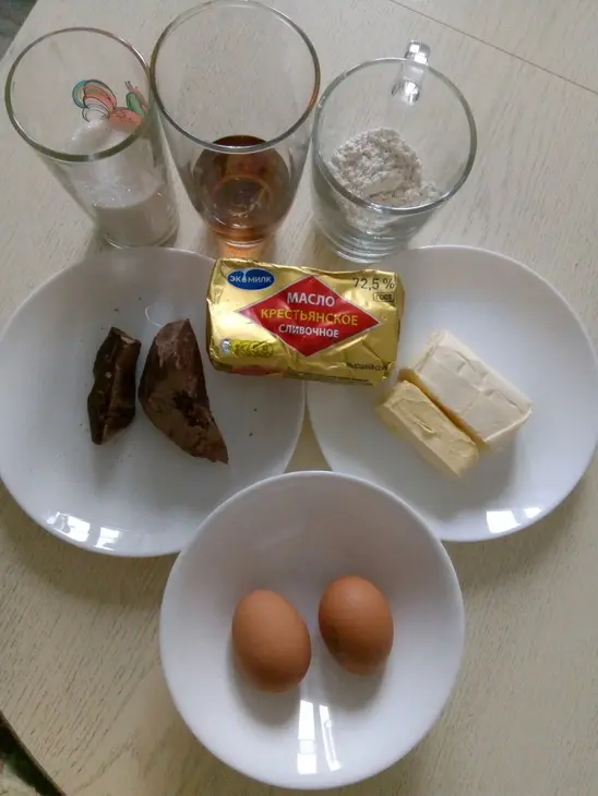 Кекс шоколадный: шаг 1