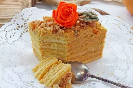 Тыквенный медовик: шаг 23