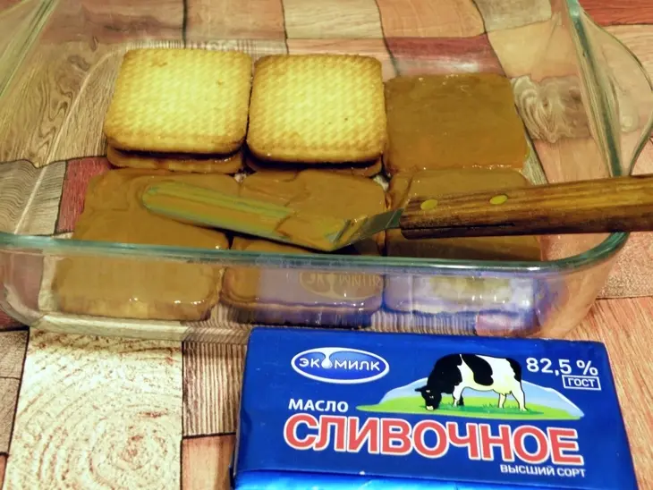 Торт без выпечки «коровушка му».: шаг 4