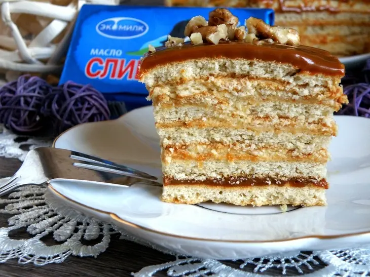 Торт без выпечки «коровушка му».: шаг 8