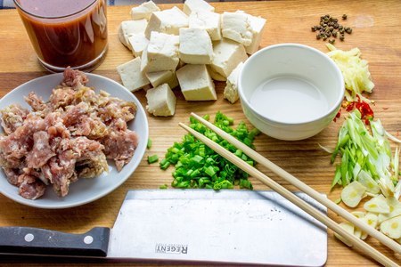 Мапо доуфу (麻婆豆腐): шаг 2