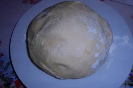 Ватрушка с козьим творогом и черникой: шаг 1