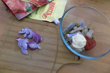 Закуска с сельдью: шаг 2
