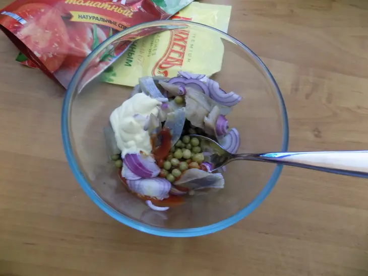 Закуска с сельдью: шаг 3