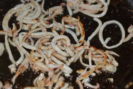 Закуска из цветной капусты с кальмаром.: шаг 4