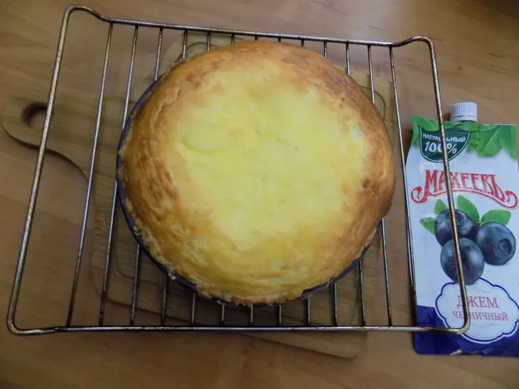 Песочный пирог с творогом и джемом.: шаг 10