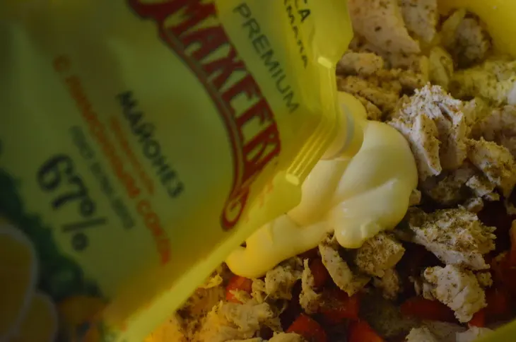Салат с курицей и пекинской капустой: шаг 5
