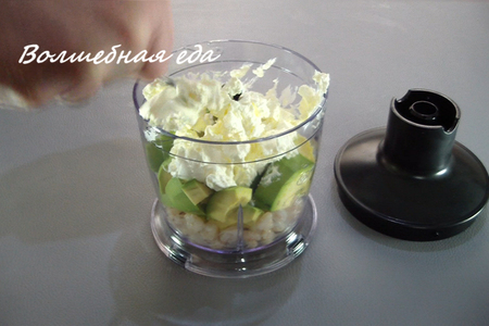 Тарталетки с авокадо, сыром и креветками: шаг 3
