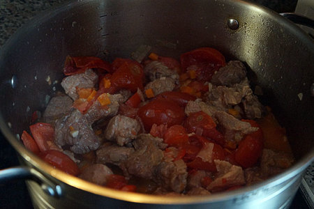 Красный суп со свининой и чечевицей: шаг 9