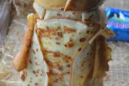 Блины в бутылке "масленица": шаг 8