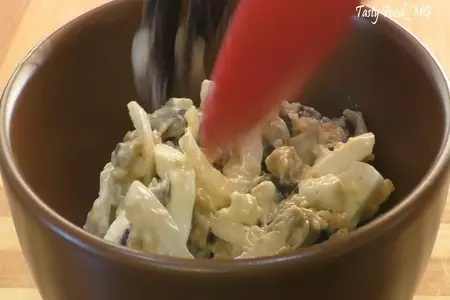 Cалат из баклажанов и яиц: шаг 8