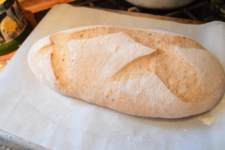Серый хлеб с медом и лавандой по рецепту ришара бертине.: шаг 12