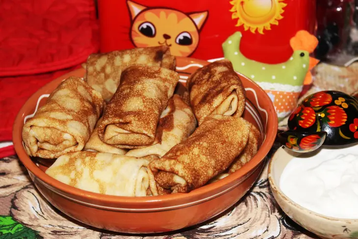 "бочонки с мясом" или блинчики с мясом "любимые": шаг 8