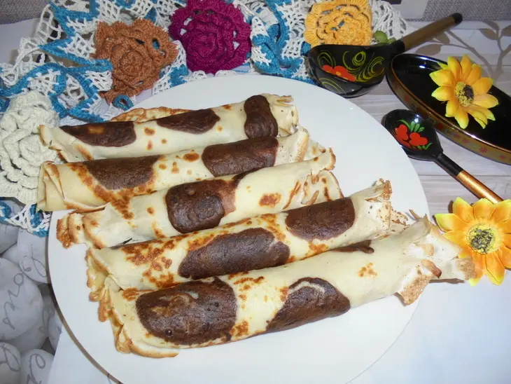 Блины "коровки": шаг 8