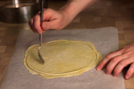 Торт наполеон крем–брюле с хрустящими коржами: шаг 6
