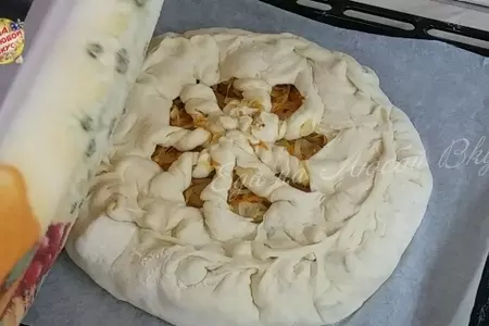 Постный пирог с капустой в духовке: шаг 4