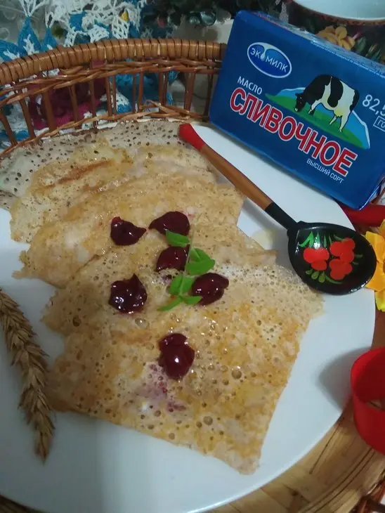 Зерновые блины на дрожжах: шаг 7