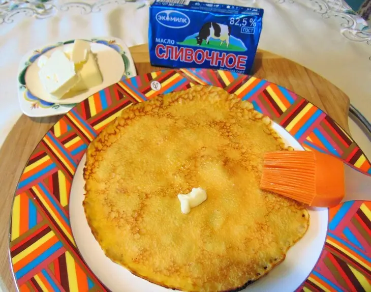 Тыквенные блины на молоке с творожной начинкой: шаг 9