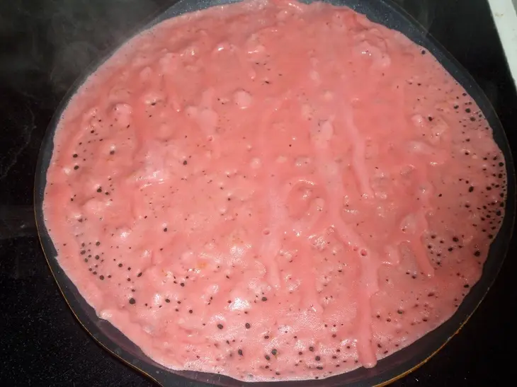 Клубничные блины с клубничным джемом и творожным кремом: шаг 12