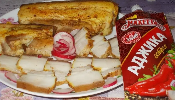 Копченая свиная грудинка: шаг 7