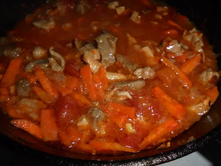 Домашнее рагу со свининой и сидром и картофельным пюре: шаг 6