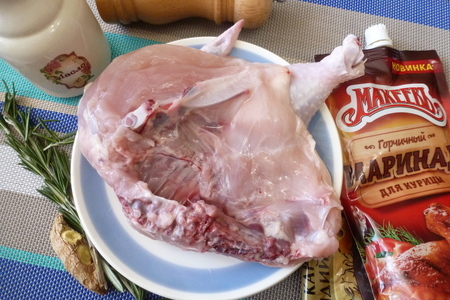 Цыпленок-гриль с имбирем и розмарином: шаг 1