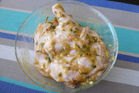 Цыпленок-гриль с имбирем и розмарином: шаг 4