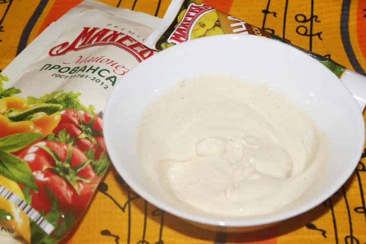 Закуска из сельди "провансаль" и картофель по-карибски с соляной корочкой: шаг 8