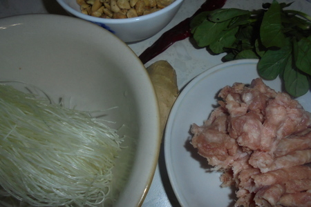 Свежий азиатский салат из лапши: шаг 1