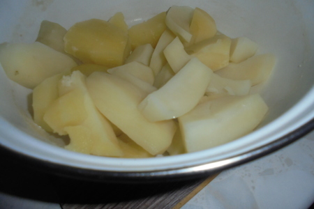 Картофельная толченка с луком и салом: шаг 8