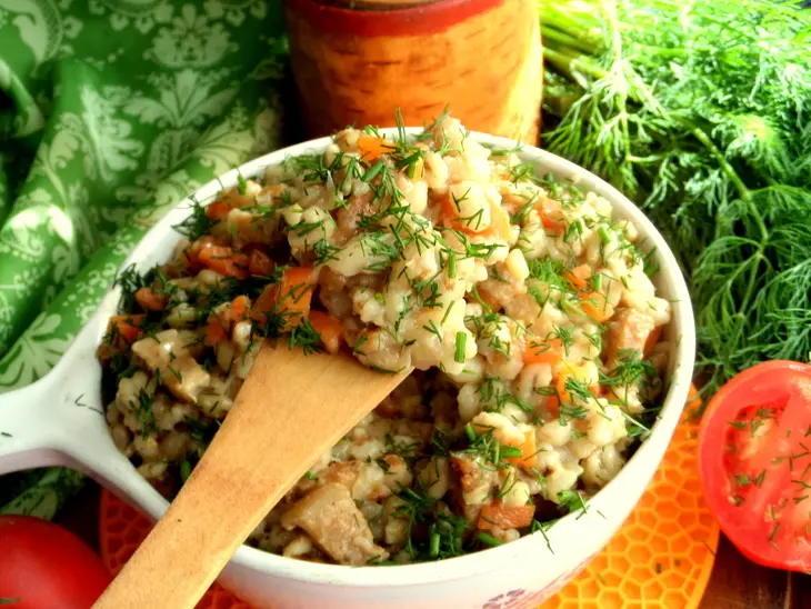 Перловая каша с мясом в мультиварке: шаг 9