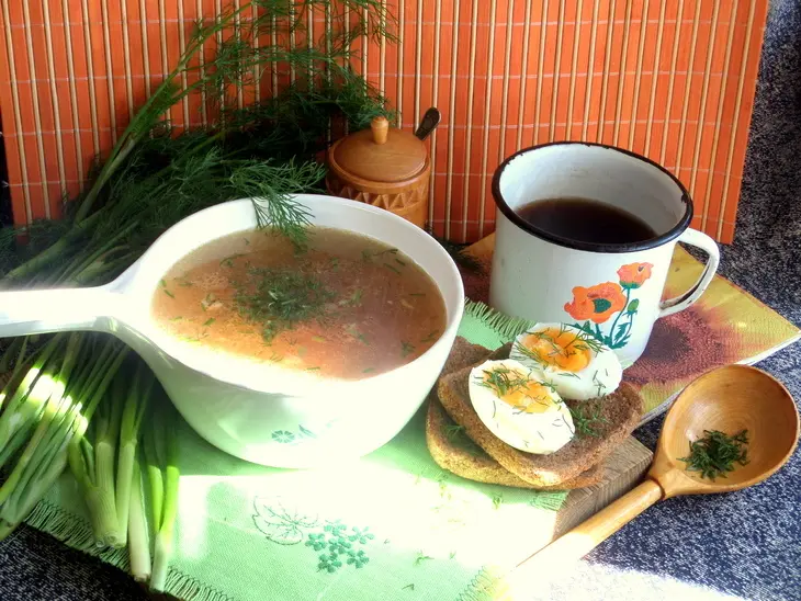 Куриный бульон с зеленью: шаг 9