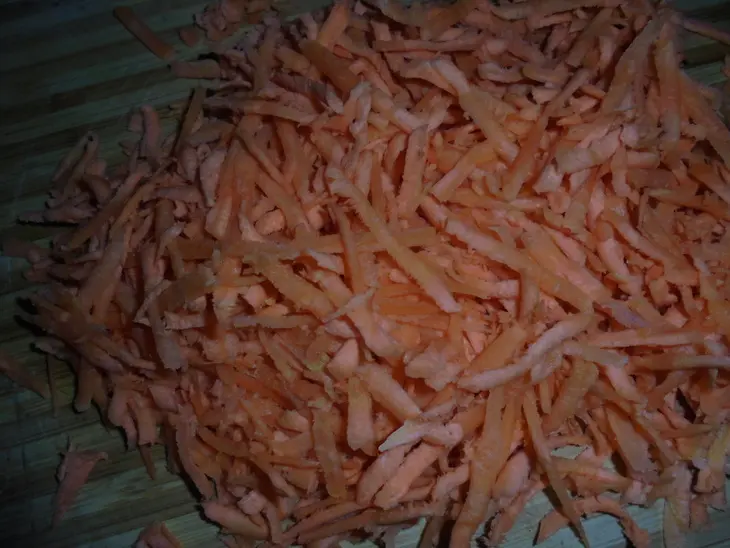 Макаловка +морковный чай: шаг 1