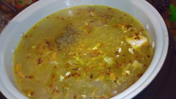 Суп рисовый с консервы сардины. рыбный суп: шаг 6