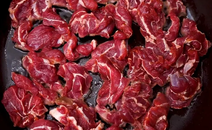 Салат с говядиной и овощами: шаг 3